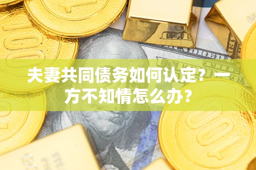 济南夫妻共同债务如何认定？一方不知情怎么办？
