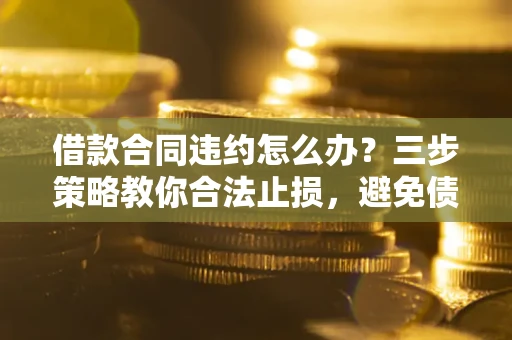 济南借款合同违约怎么办？三步策略教你合法止损，避免债务危机升级